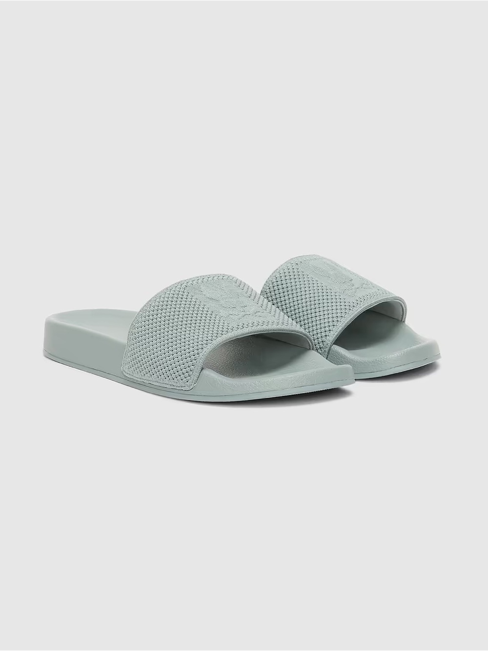 Psycho Bunny Men’s Knit Logo Slides Color “Lead” Size 11 - Picture 3 of 10
